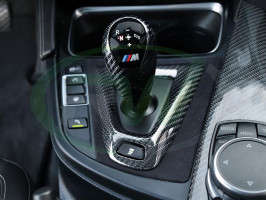 RW Carbon Carbon Fiber Alcantara Shift Console Trim