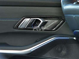 RW Carbon Carbon Fiber Interior Door Handle Trims | w/o Harmon Kardon Sound System
