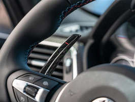 RW Carbon Carbon Fiber Battle Paddle Shifters | Matte | White Symbols