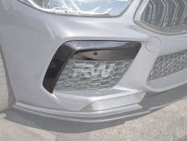 RW Carbon Carbon Fiber Front Bumper Duct Trims