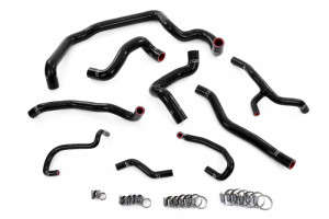 HPS Performance Silicone Radiator, Heater, Water Pump, and Expansion Tank Coolant Hose Kit | N18 Engine | Manual | Black
