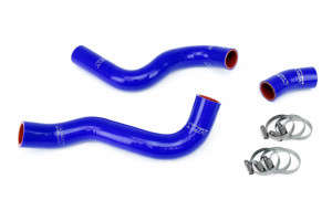 HPS Performance Silicone Radiator Coolant Hose Kit | Lower and Upper Radiator Hoses | Blue