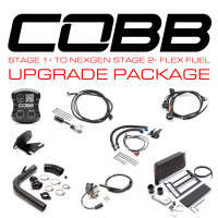 COBB Subaru Stage 1 and to NexGen Stage 2 and CAN Flex Fuel Power Package | Black (15-17 Subaru WRX)