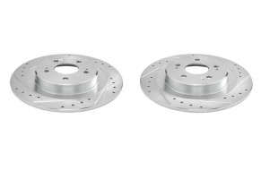 PowerStop Evolution Drilled, Slotted & Zinc Plated Rotors  |  Rear