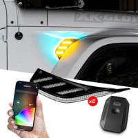 XKGlow RGB+Amber Fender Vent Light | XKChrome Smartphone App
