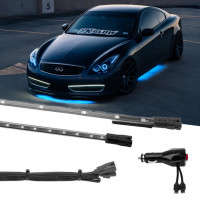 XKGlow Interior + Underglow LED Accent Light Kit | 12 Piece Single Color | Pink