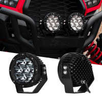 XKGlow 2pc 5in 30W Flood Beam Offroad Round Work Light Kit