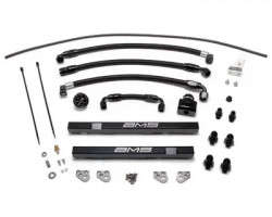 AMS Performance Alpha Fuel Rail Kit w/ Regulator Black