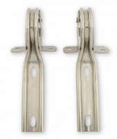 Drake Muscle Cars Hood Hinges Stainless Steel Pair