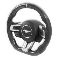 Drake Muscle Cars Steering Wheel | Carbon Fiber with Leather Grips