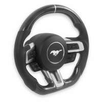 Drake Muscle Cars Steering Wheel | Carbon Fiber with Leather Grips | Heated