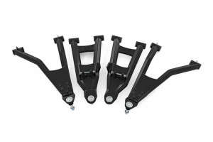 Rough Country Aluminum Control Arms | High Clearance W/ 2" Forward Offset | Black