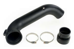 MAPerformance 3" Black Aluminum Charge Pipe