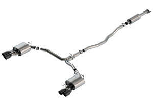 Borla Cat-Back Exhaust S-Type | Black Chrome Tips (18-24 Toyota Camry XSE | FWD | 3.5L)