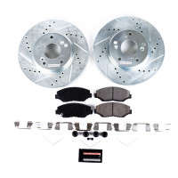 PowerStop Z23 Evolution Front Sport Brake Kit For 5 Lug Models (14-15 Acura ILX 2.0L/03-12 Honda Accord/13-21 Honda Civic/2016 CR-Z)