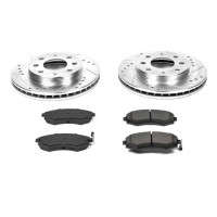 PowerStop Z23 Evolution Front Sport Brake Kit For 4 Lug Models (98-01 & 05-06 Hyundai Elantra/99-01 Sonata & Tiburon)
