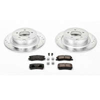 PowerStop Z23 Evolution Rear Sport Brake Kit For 5 Lug Models (11-14 Chrysler 200/07-10 Sebring/08-14 Dodge Avenger/07-12 Caliber/08-16 Mitsubishi Lancer)