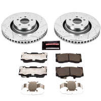 PowerStop Z23 Evolution Front Sport Brake Kit | 5 Lug Models | W/ 4 Piston Front Calipers