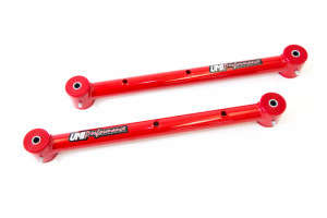 UMI Performance Tubular Non-Adjustable Lower Control Arms | Red (80-87 Buick Regal/80-83 Chevy Malibu/80-88 Monte Carlo)