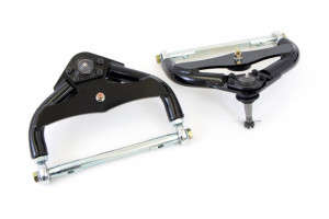 UMI Performance 1/2" Tubular Front Upper A-Arms | Adjustable | Black (80-87 Buick Regal/80-83 Chevy Malibu/80-88 Monte Carlo)