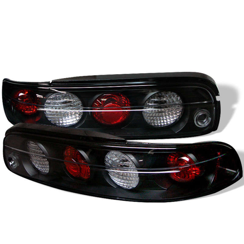 Spyder 5006042-SPDR Euro Style Tail Lights (Black | SD Wheel