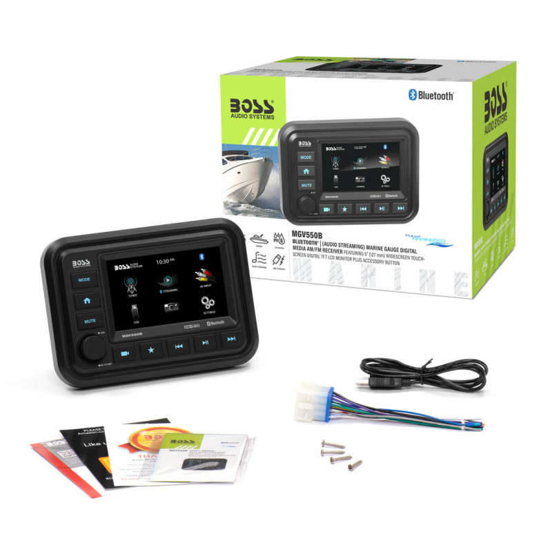 Boss Audio MGV550B-BOSS Systems Mech-Less Mulitmedia Touchscreen Audio ...