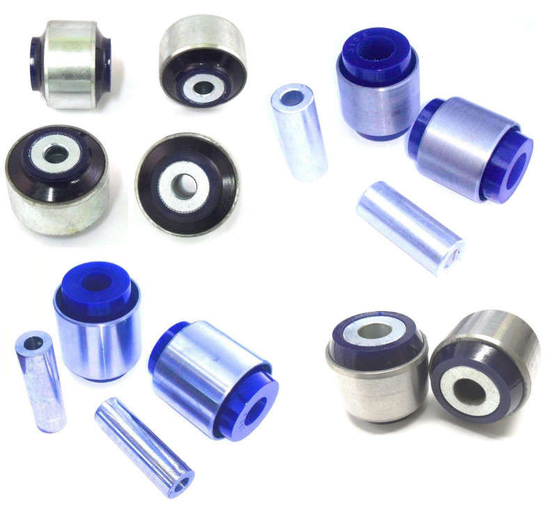 Superpro Front Control Arm Upper, Lower, Strut Bar & Lower Shock Bushing Kit (02-08 Audi A4/S4)