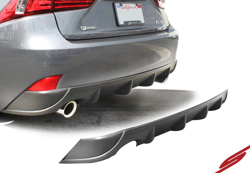 Stillen KB31002MB-STILL Rear Diffuser | Matte Black (14-16 Lexus Is250 ...