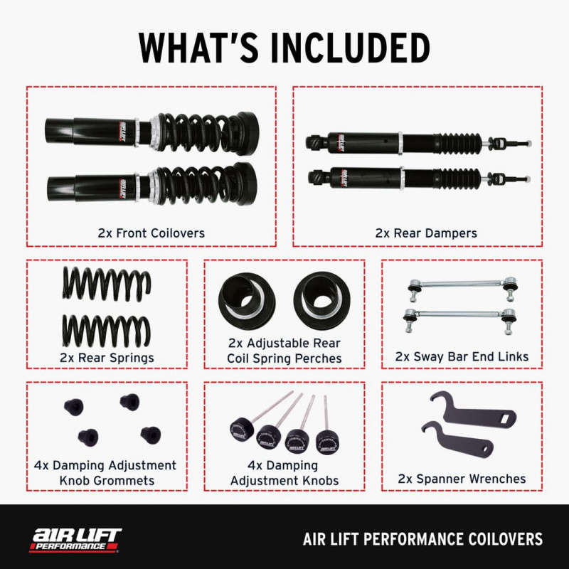 Air Lift Performance Coilover Kit (12-18 BMW 1-Series)
