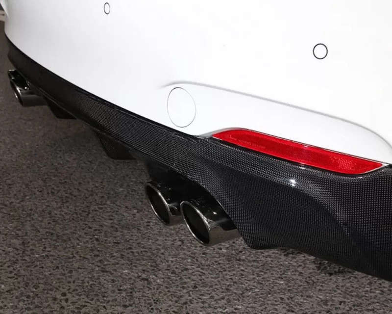 3D Design 3108-22221-3DD 4-Tip Exhausts Carbon Fiber Rear Diffuser ...