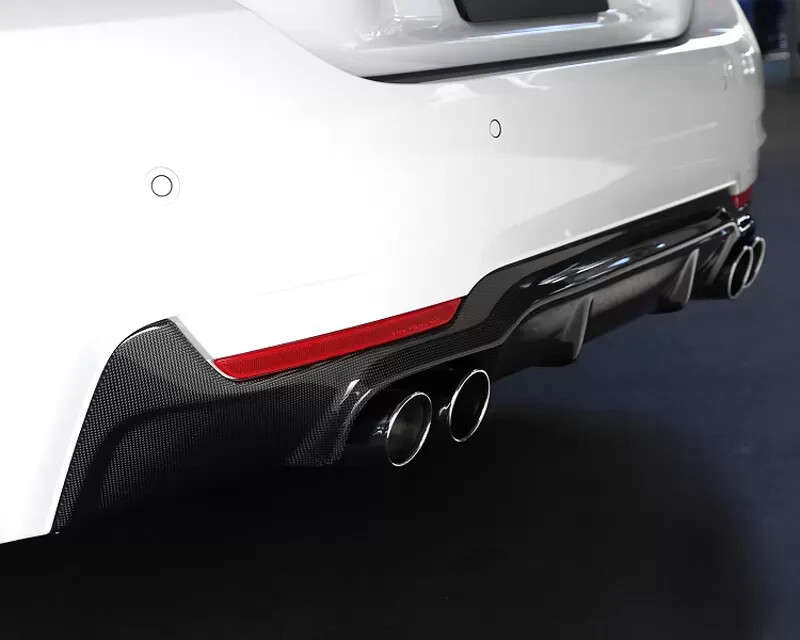Quad Diffuser 3D Design 3108-23221-3DD Quad Tip Exhaust Carbon Fiber Rear Diffuser ...