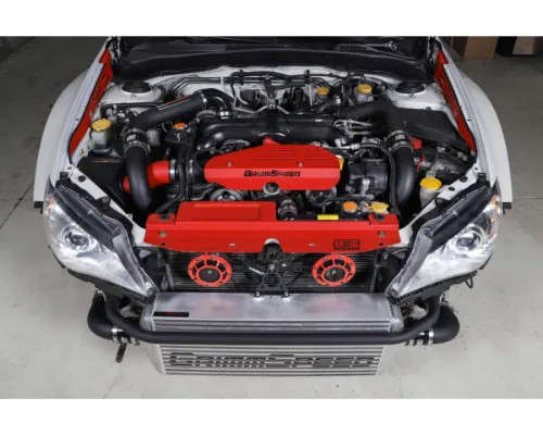 GrimmSpeed 90229-GRIMM Red Piping Front Mount Intercooler Kit | Fitment ...