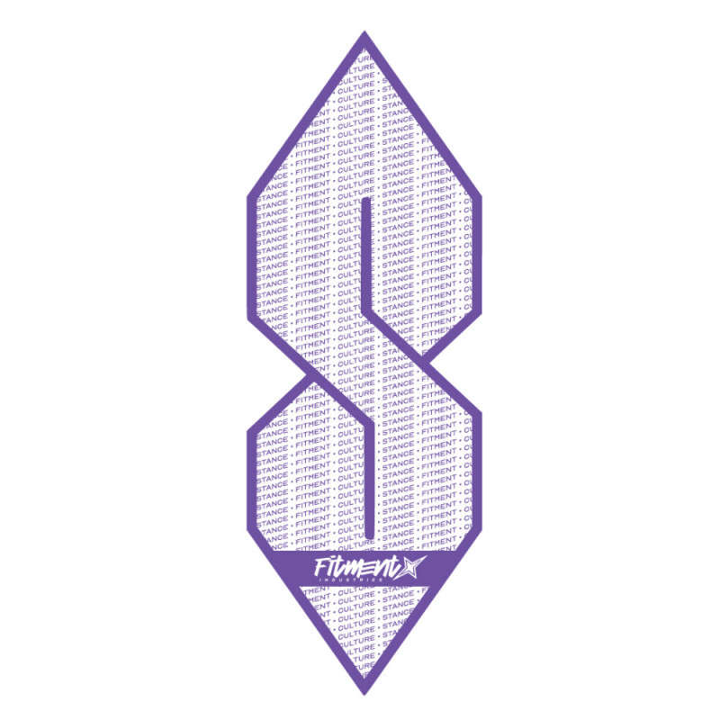 Fitment Industries Purple S "Stance" Sticker