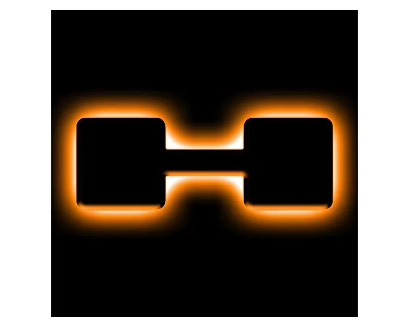 Oracle Lighting Universal Illuminated LED Letter Badges - Matte Black Surface Finish - H