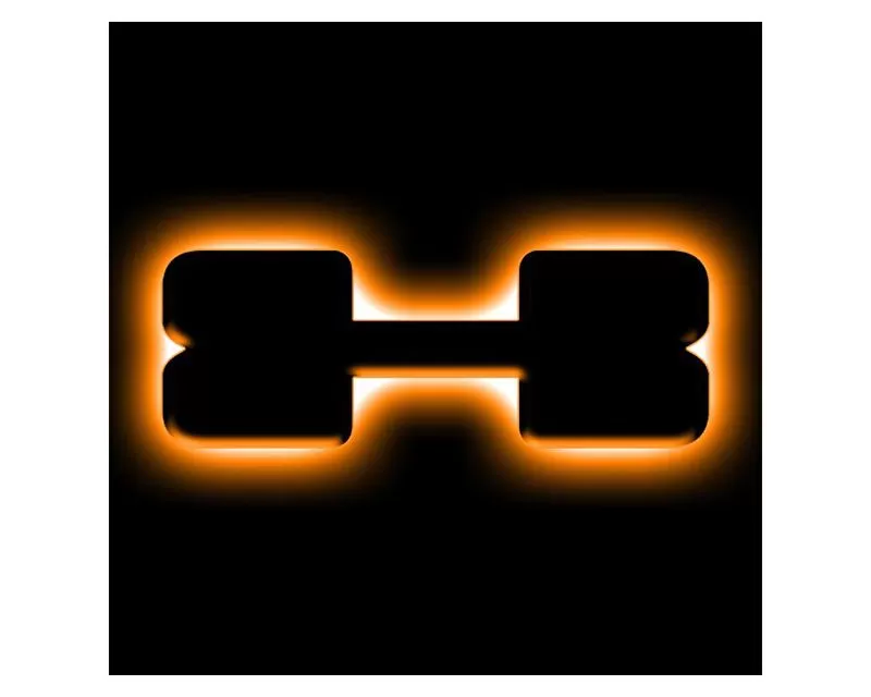 Oracle Lighting Universal Illuminated LED Letter Badges - Matte Black Surface Finish - X