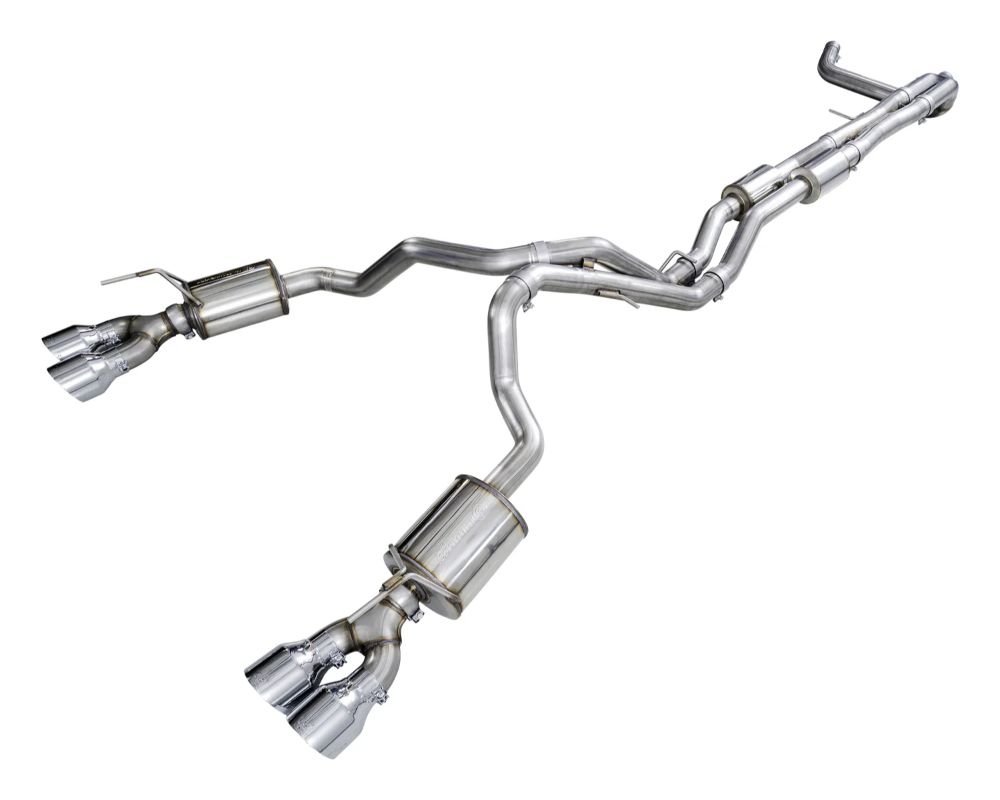 AWE 0FG Exhaust Suite Quad Chrome Silver Tips Cadillac Escalade 6.2L 2021+