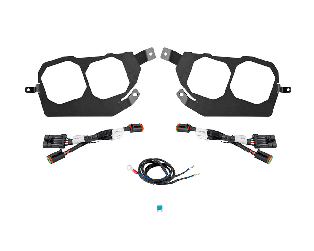 Diode Dynamics SS3 LED Headlight Mounting Bracket Kit Polaris RZR XP 1000 2014-2023