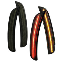 Spec-D Tuning LED Side Marker Lights Chrome Housing/Smoke Lens