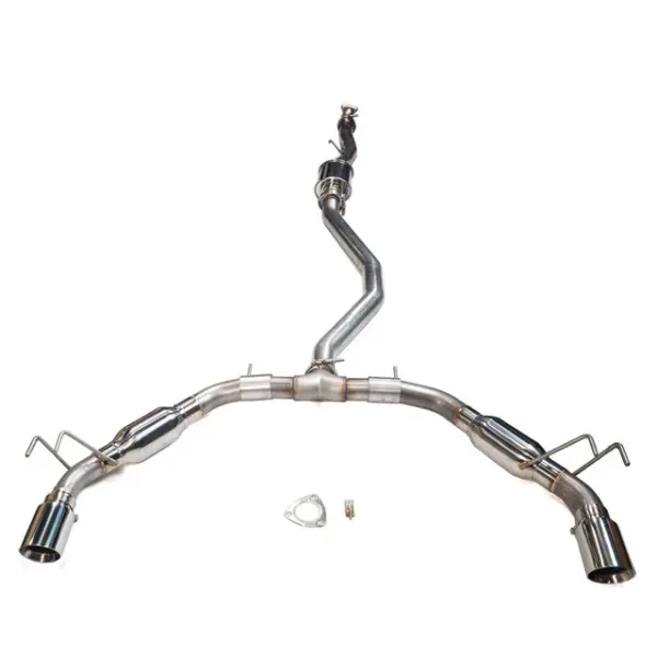 MAPerformance Catback Exhaust | Race Style | No Resonators | Polished Tips | 3" Diameter
