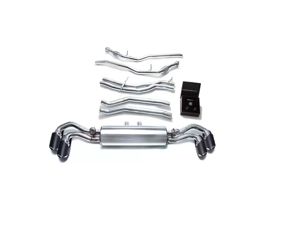 Armytrix Valvetronic Exhaust System for Lamborghini Urus 2018-2023, Stainless Steel, Quad Tips