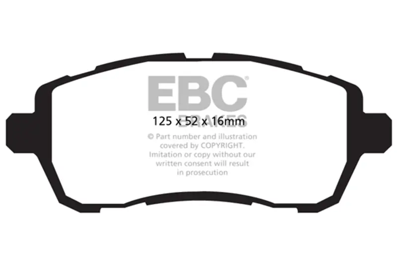 EBC Yellowstuff Rear Brake Pads | 00-02 Ford Excursion 5.4 2WD