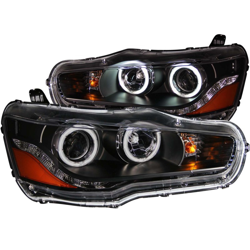 Anzo 121428ANZO Projector Headlights w/Halo Clear/Black 0815