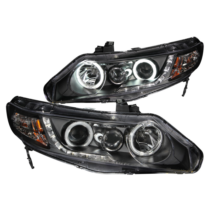 Anzo 121454ANZO Projector Headlights w/Halo Clear/Black 0611