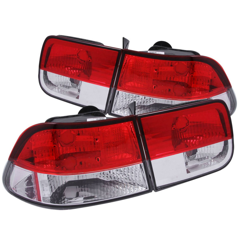ANZO LED Tail Light Assembly | Honda Civic (06-11) Black (321152)