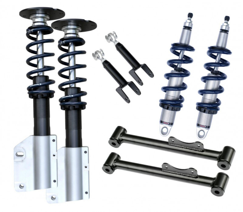 Ridetech 22149847 Ridetech HQ Series Shock Single Adjustable 4.75in Stroke T-Bar/Stud Mounting 8.55in x 13.3in main image 1
