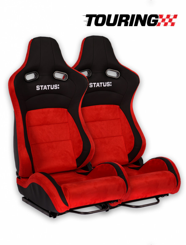 Stats Racn Status Racing SRS1064-R-STAT Touring Reclining Seat | Red | Pair ...