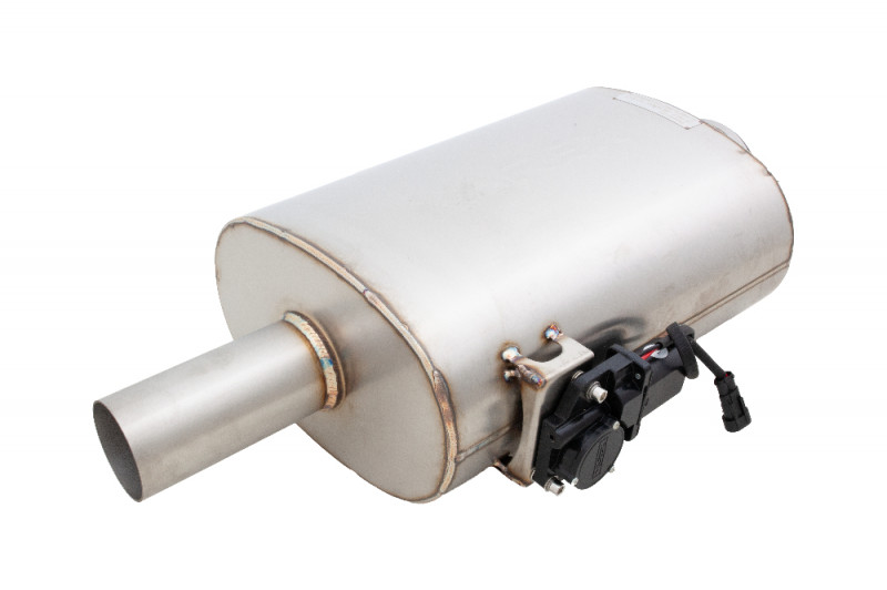 XForce VMK40-250-XFORCE 2.5" Varex Valved Muffler with Side Mount Motor ...