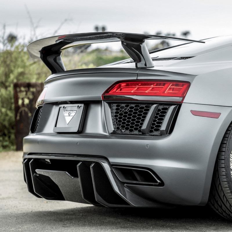 Vorsteiner VOR-VUD2150 Carbon Fiber Rear Diffuser V-Style | Fitment ...