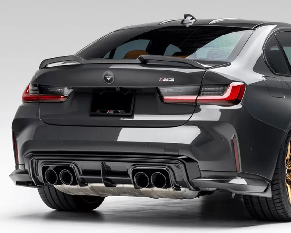 Single Sided Rear Diffuser Vorsteiner VOR-BMV3351 Carbon Fiber Rear Diffuser | Fitment Industries