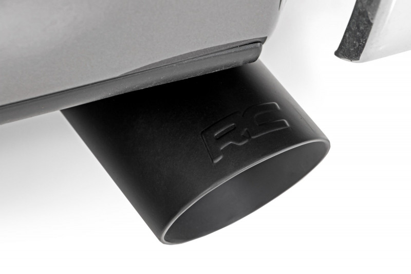 Rough Country 96004A-RC Exhaust Tip | Black | RC Logo | 2.5-3.125